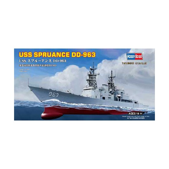 Maquette de Bateau en plastique USS SPRUANCE DD-963 1/125