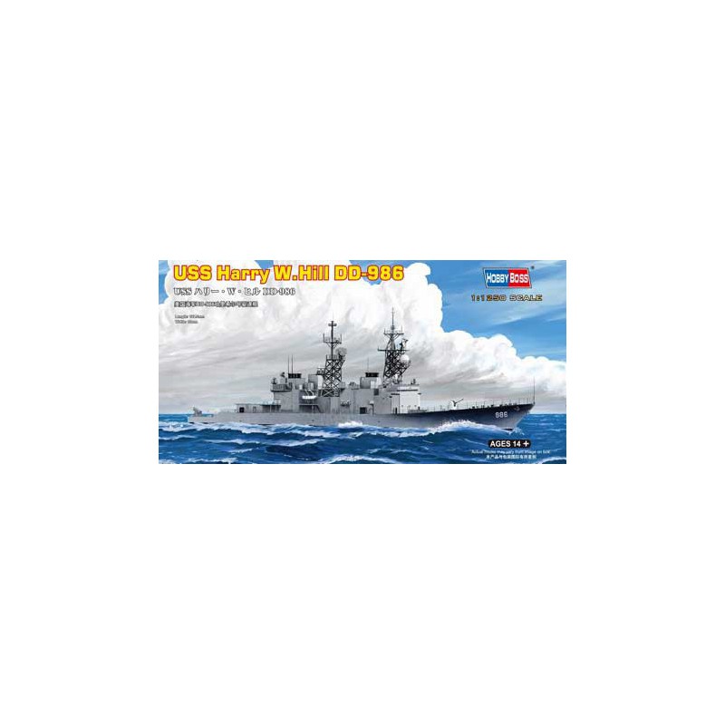 Maquette de Bateau en plastique USS HARRY W. HILL 1/125