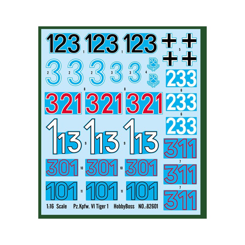 Maquette de Char en plastique Pz.Kpfw VI Tiger 1/16