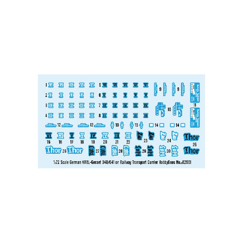 Maquette de Char en plastique German KARL-Geraet 040/041 on Railway 1/72