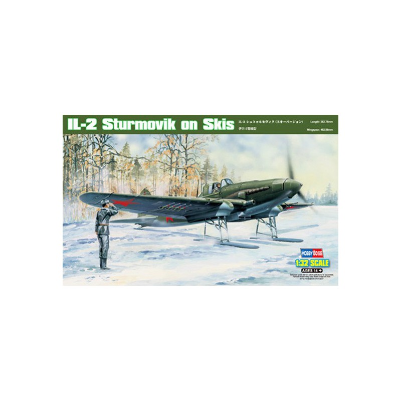 Maquette d'avion en plastique IL-2 Sturmovik on Skis 1/32