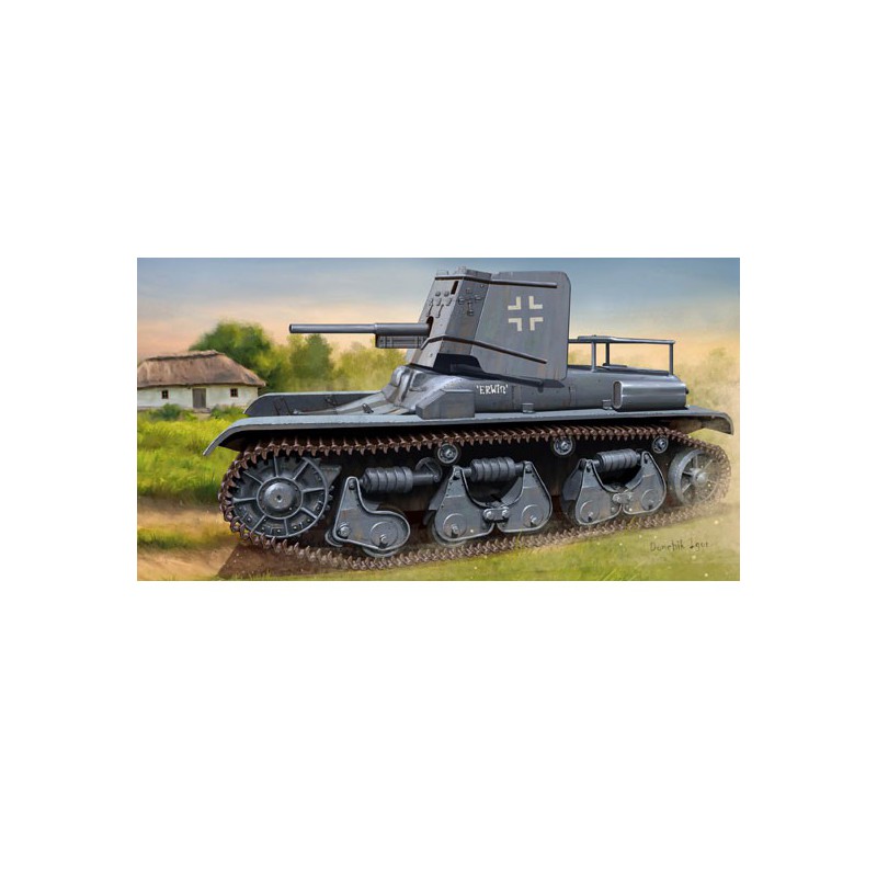 Maquette de Char en plastique German 3.7cm Pak 35/36 auf Pz.Kpfw 35R(f) 1/35