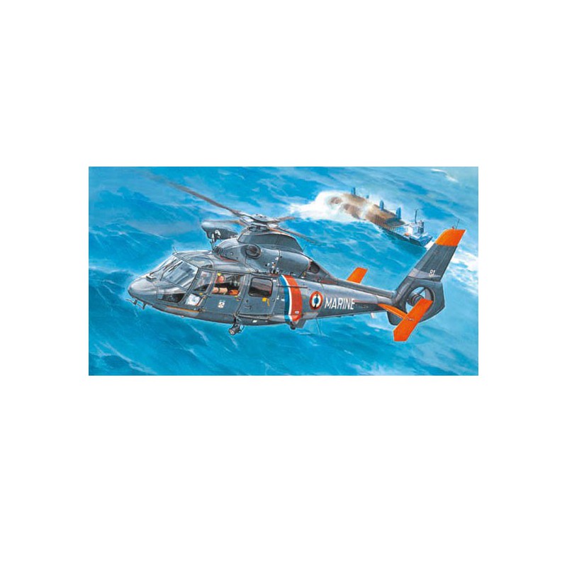 Maquette d'hélicoptère en plastique AS365N2 DOLPHIN 2