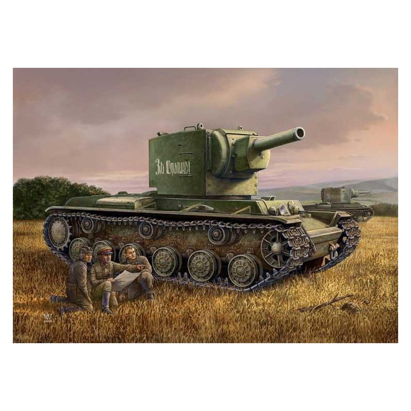 Maquette de Char en plastique Russia KV-2 Tank (186pcs) 1/48