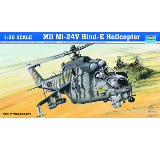 Maquette d'hélicoptère en plastique MI-24V HIND-E