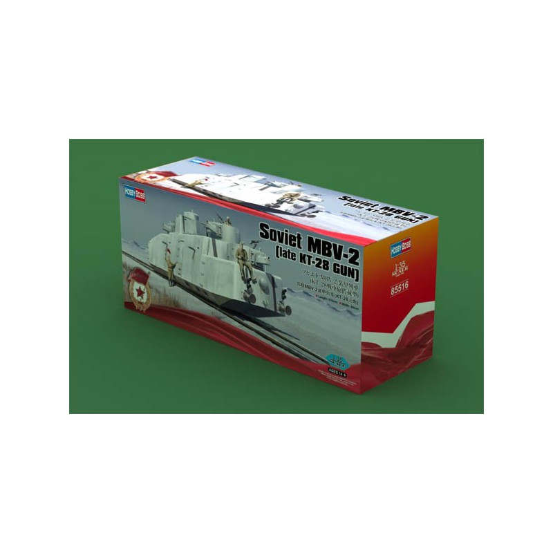 Maquette de train en plastique MBV-2 Late KT-28 Gun 1/35