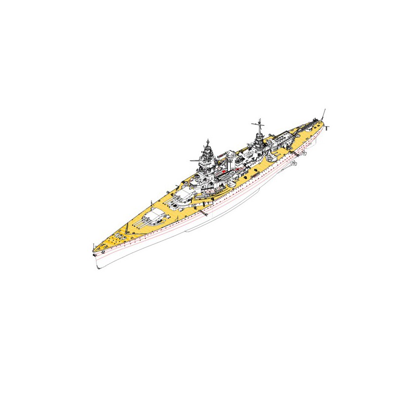 Maquette de Bateau en plastique NavireDunkerque 1/350