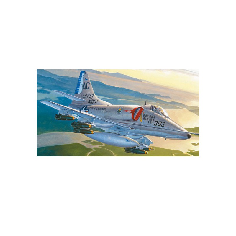 Maquette d'avion en plastique A-4E Sky Hawk 1/72