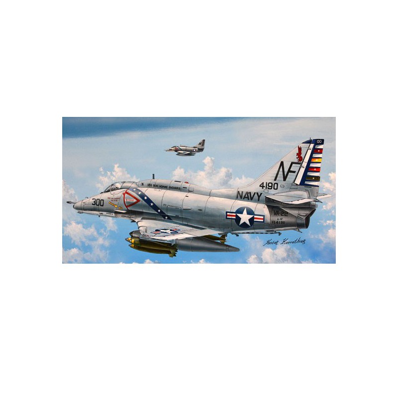 Maquette d'avion en plastique A-4F Sky Hawk 1/72