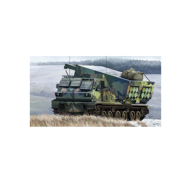 Maquette de camion en plastique M270/A1 Multiple Launch Rocket System 1/35