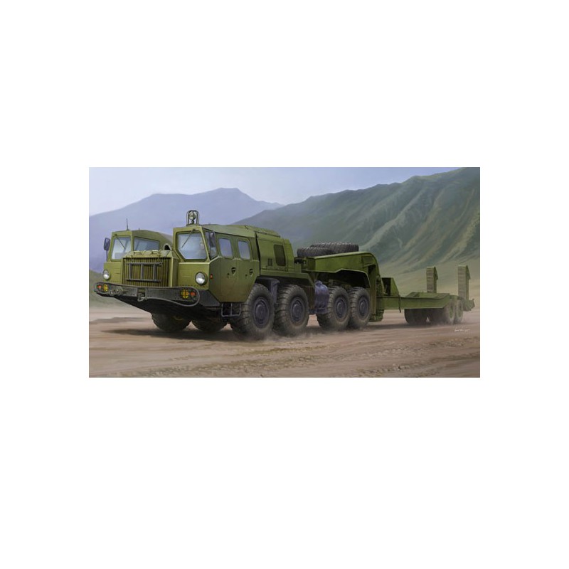 Maquette de camion en plastique MAZ7410 W/CHMZAP-5247G 1/35