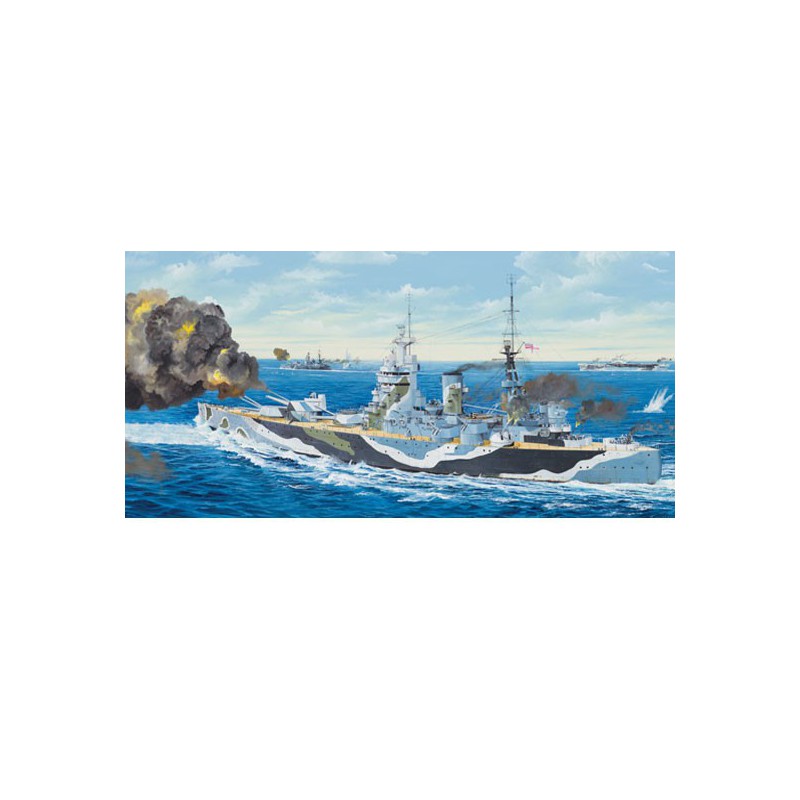 Maquette de Bateau en plastique HMS NELSON 1944