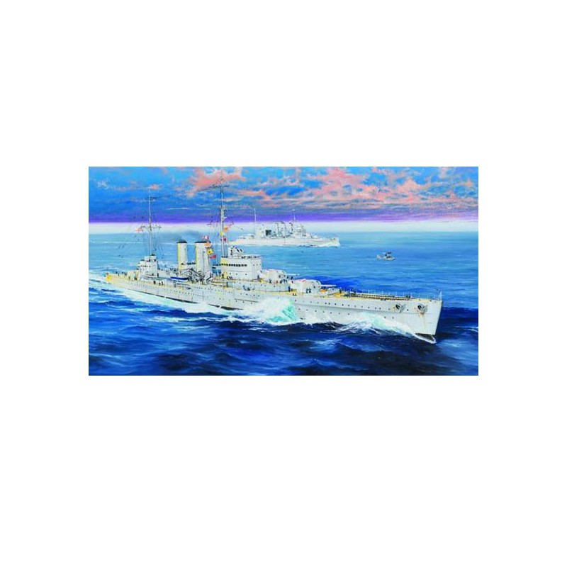 Maquette de Bateau en plastique HMS Exeter 1/350