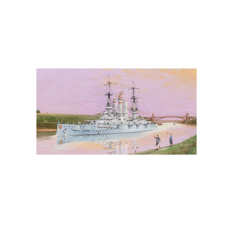 Maquette de Bateau en plastique Holstein Battleship 1908 1/350