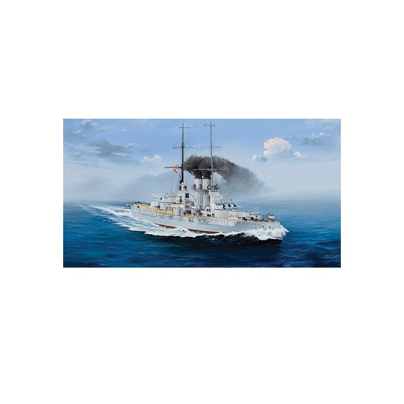 Maquette de Bateau en plastique SMS Szent Istvan 1/350