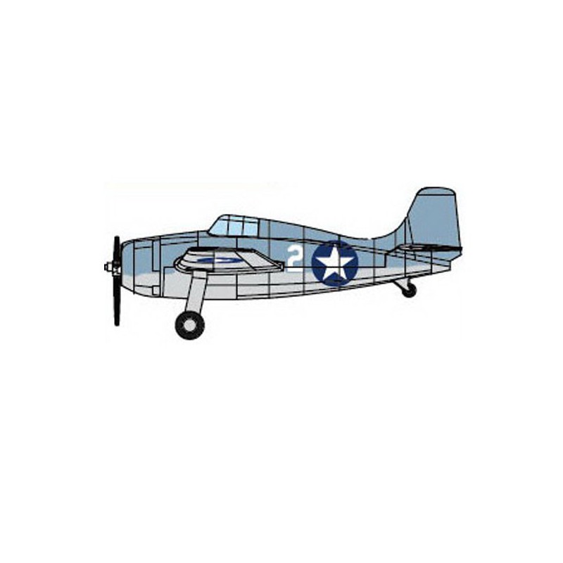 Maquette de Bateau en plastique F4F-4 (pre-painted) 1/350