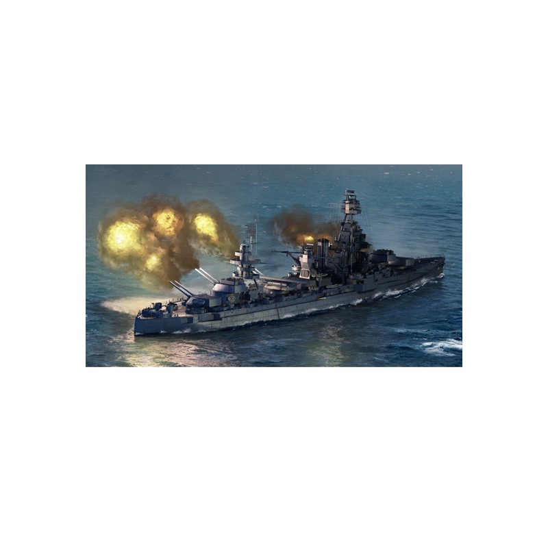 Maquette de Bateau en plastique USS Texas BB-35 1/700