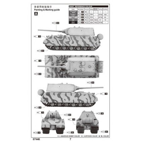 Maquette de Char en plastique Pz.Kpfw.VIII Maus 1/72