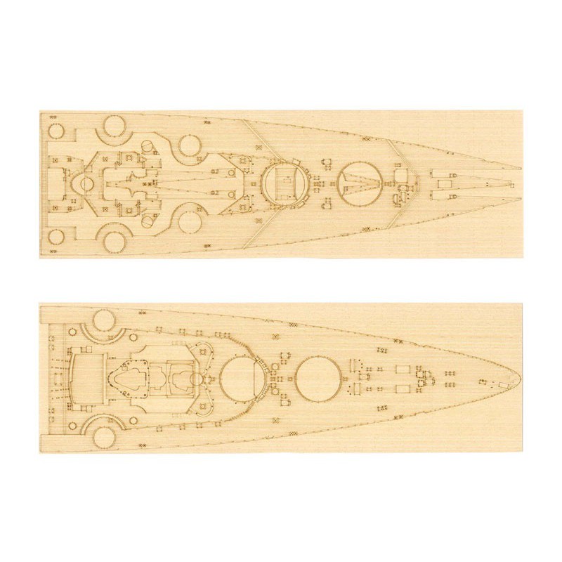 Maquette de Bateau en plastique Kit super-détaillage Bismarck 95T05358