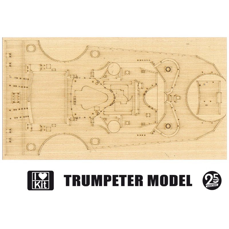 Maquette de Bateau en plastique Kit super-détaillage Bismarck 95T03702