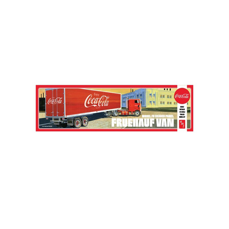 Maquette de camion en plastique VAN SEMI TRAILER COCA-COLA 1/25