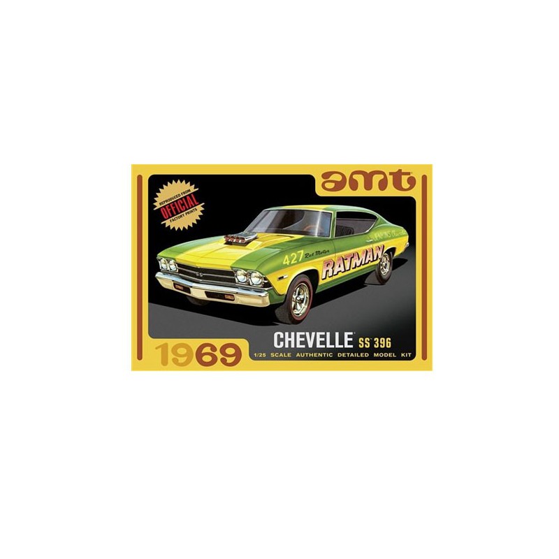 Maquette de voiture en plastique 1969 Chevrolet Chevelle SS 396 1/25