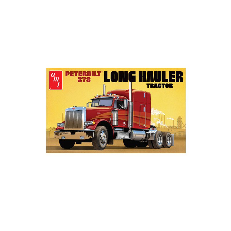 Maquette de camion en plastique Peterbilt 378 Long Hauler Semi tractor 1/25