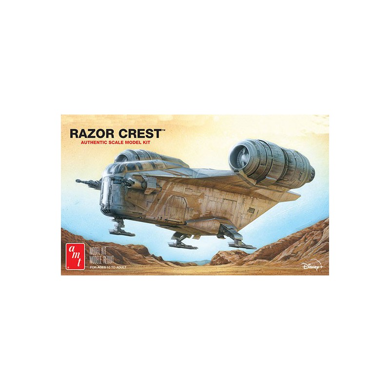 Modèle de science-fiction en plastique STAR WARS MANDALORIAN RAZOR CREST 1/72