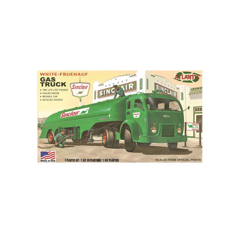 Maquette de camion en plastique Vintage Gaz Truck Sinclair / US ARMY 1/48