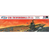 Maquette de Bateau en plastique USS Ticonderoga CV-14 Angled 1/500