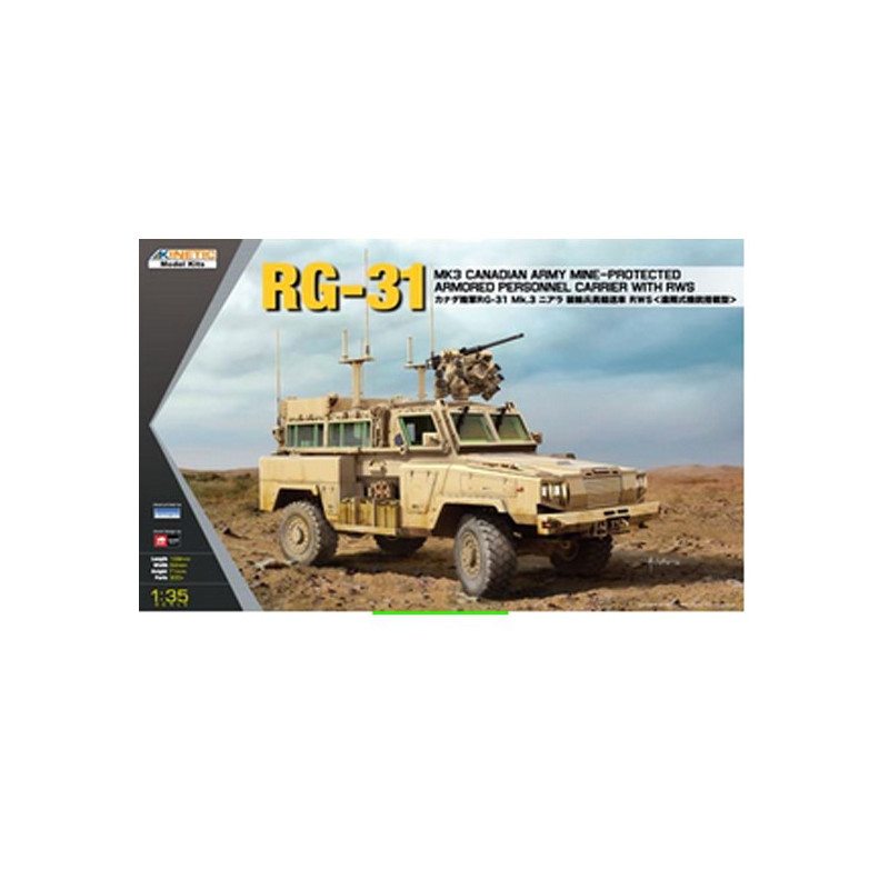Maquette de camion en plastique RG-31 MK3 1/35