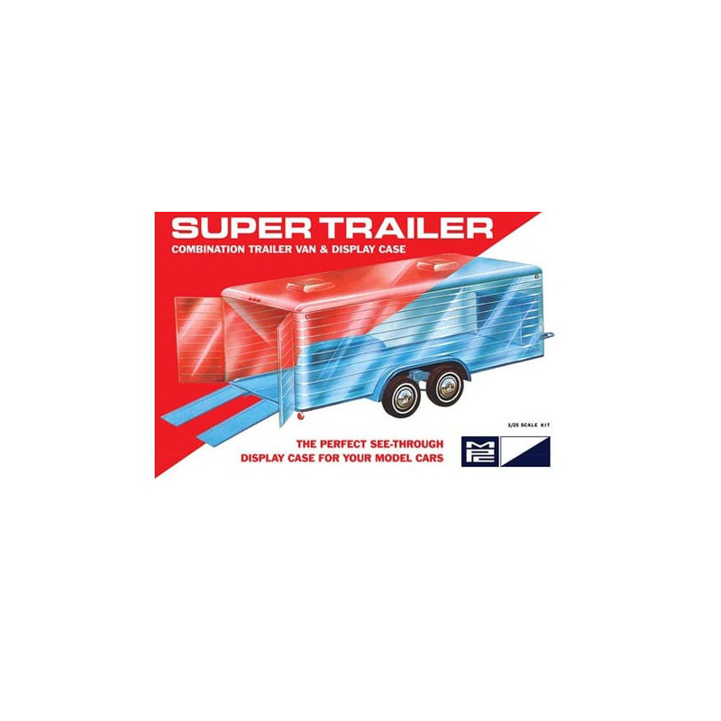 Maquette de voiture en plastique Super Trailer « Remorque vitrine » 1/25