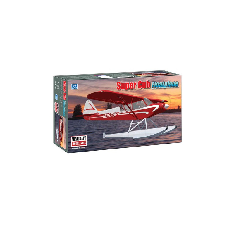 Maquette d'avion en plastique Piper Super Cub hydravion 1/48