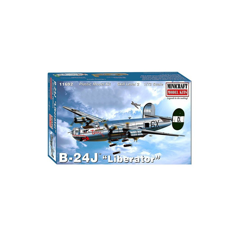 Maquette d'avion en plastique B-24J USAAF 1/72