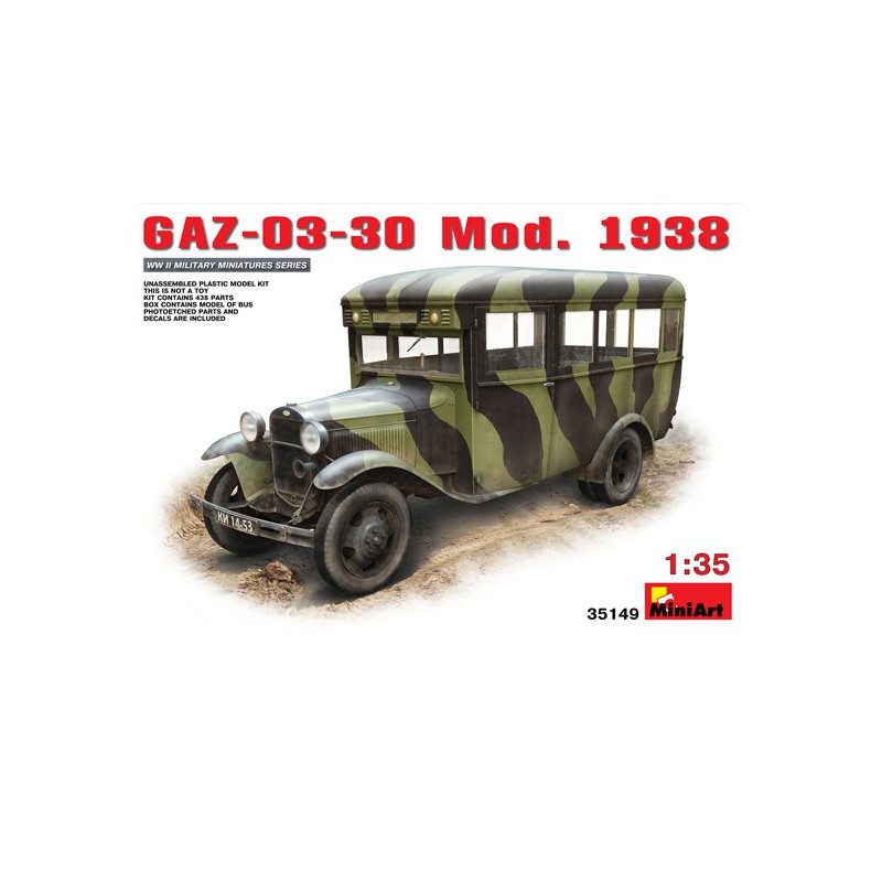 Maquette de camion en plastique GAZ-03-30 Mod 1938 1/35