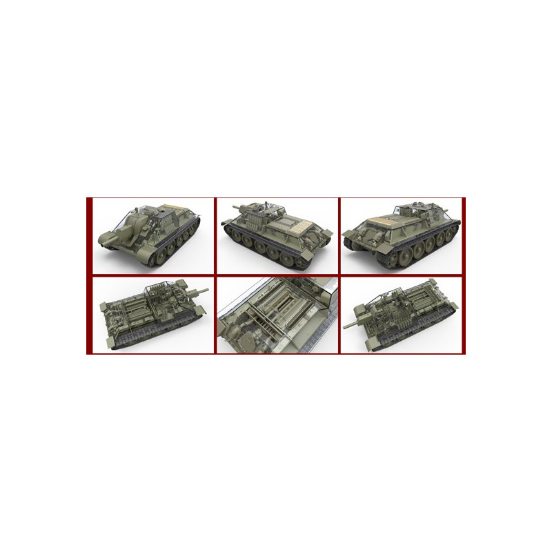 Maquette de Char en plastique SU-122 Early 1/35 Full Int.