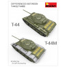 Maquette de Char en plastique T-44M Soviet Tank 1/35
