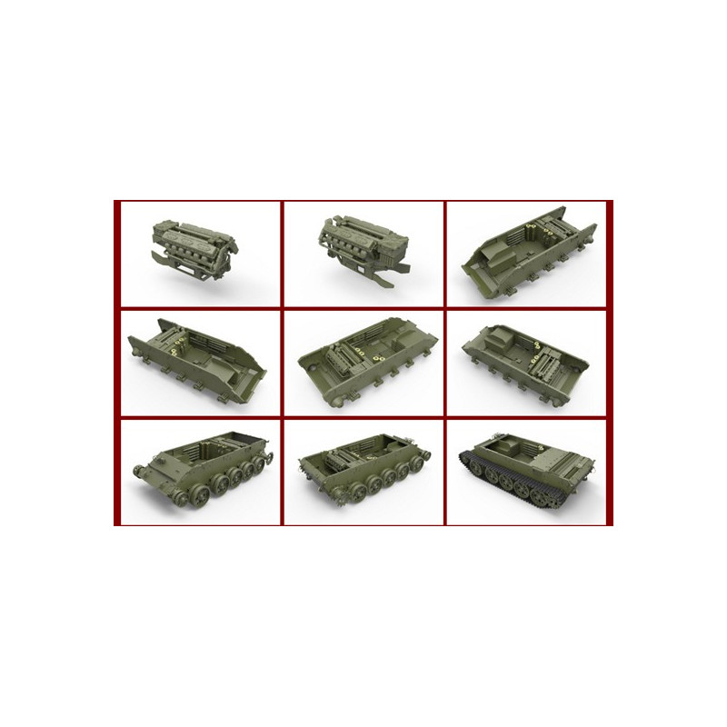 Maquette de Char en plastique T-44M Soviet Tank 1/35