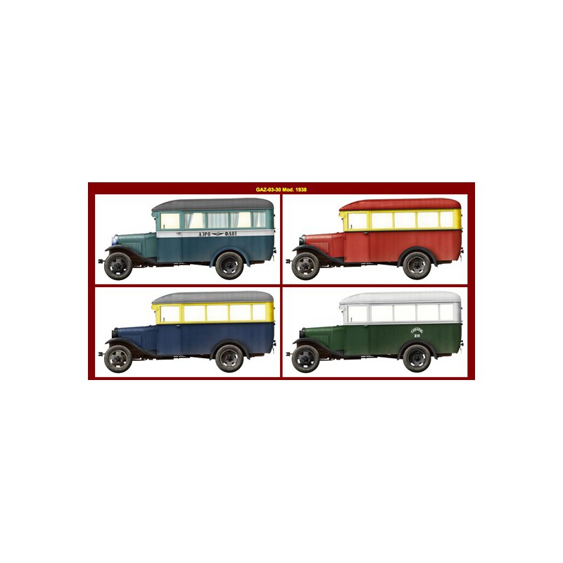 Maquette de camion en plastique GAZ 03 30 Mod 1945 1/35