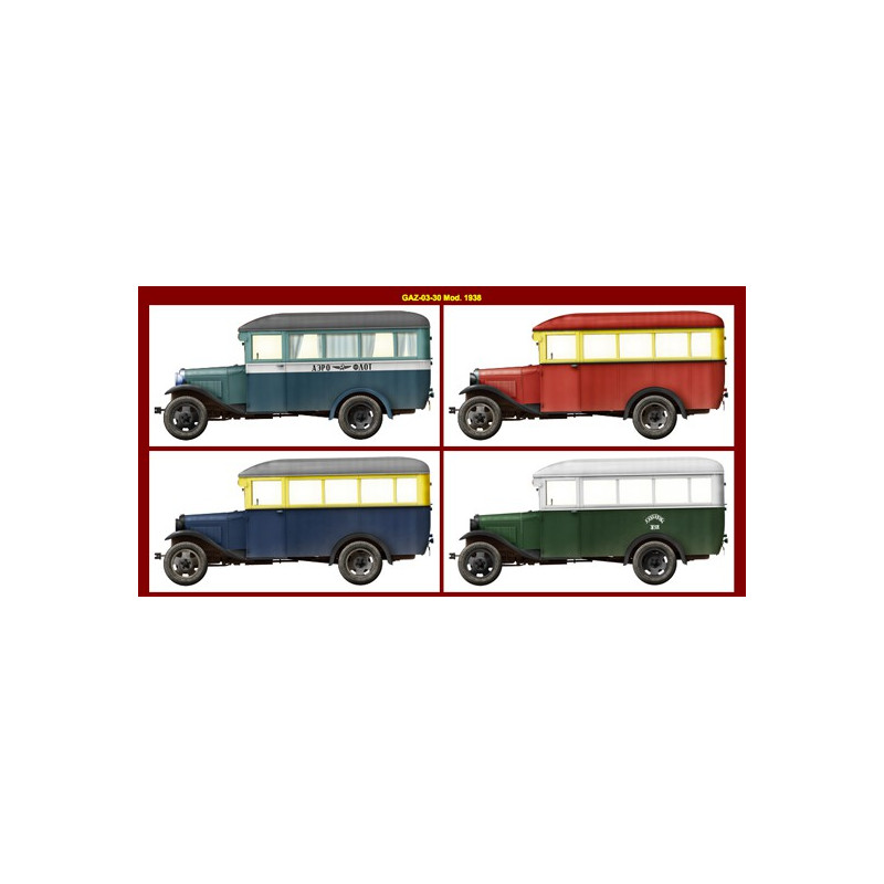 Maquette de camion en plastique GAZ 03 30 Mod 1945 1/35