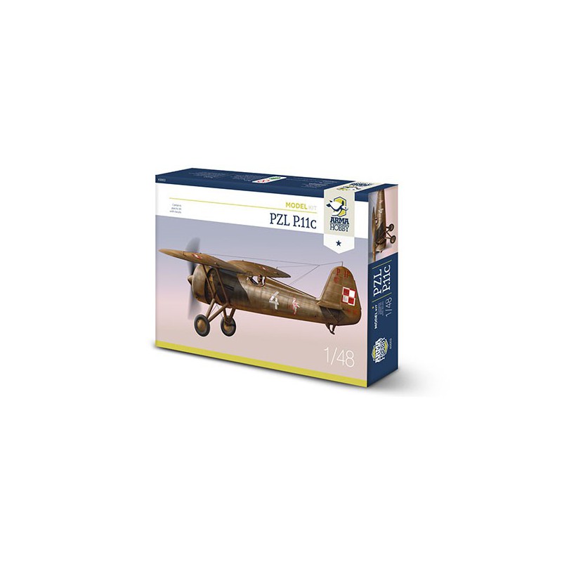 Maquette d'avion en plastique PZL P.11c Model Kit 1/48