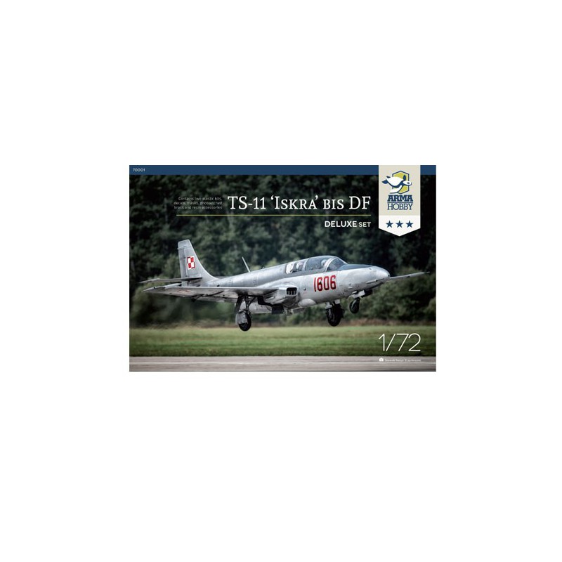 Maquette d'avion en plastique TS-11 ISKRA Deluxe 1/72