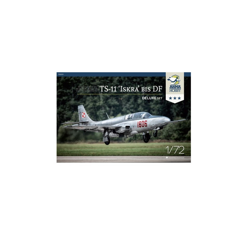 Maquette d'avion en plastique TS-11 ISKRA Deluxe 1/72