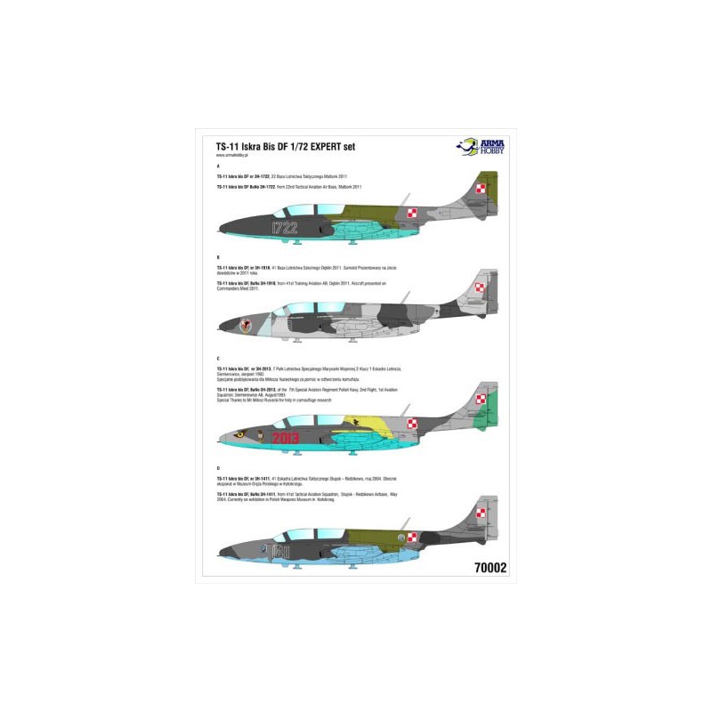 Maquette d'avion en plastique TS-11 ISKRA Expert set