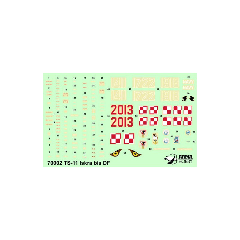 Maquette d'avion en plastique TS-11 ISKRA Expert set