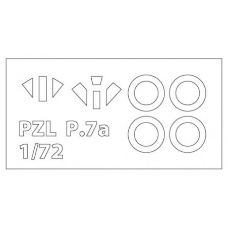 Maquette d'avion en plastique PZL P.7a Deluxe set 1/72
