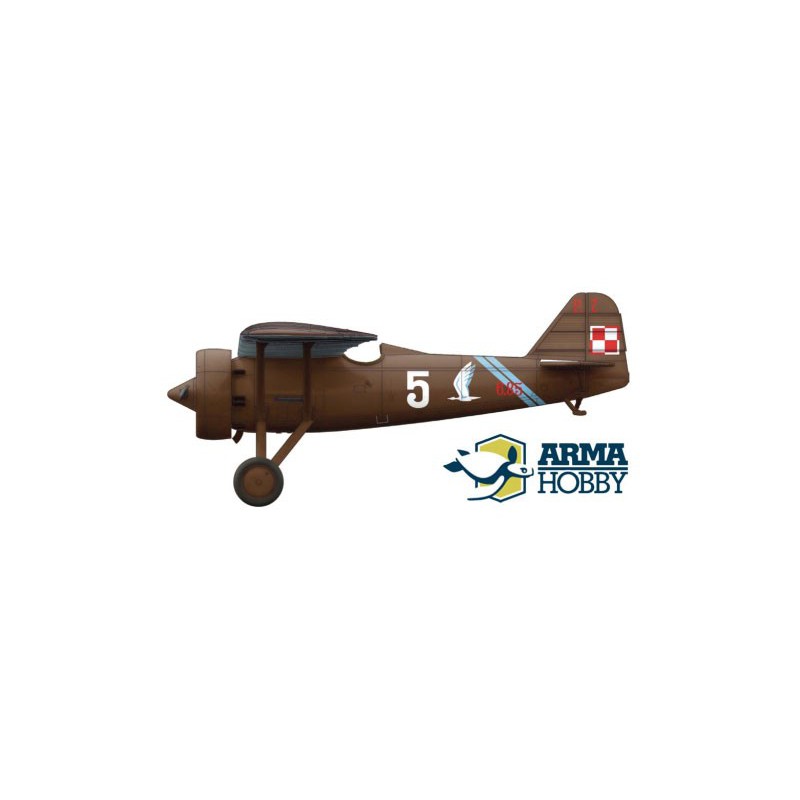 Maquette d'avion en plastique PZL P.7a Expert set 1939 1/72