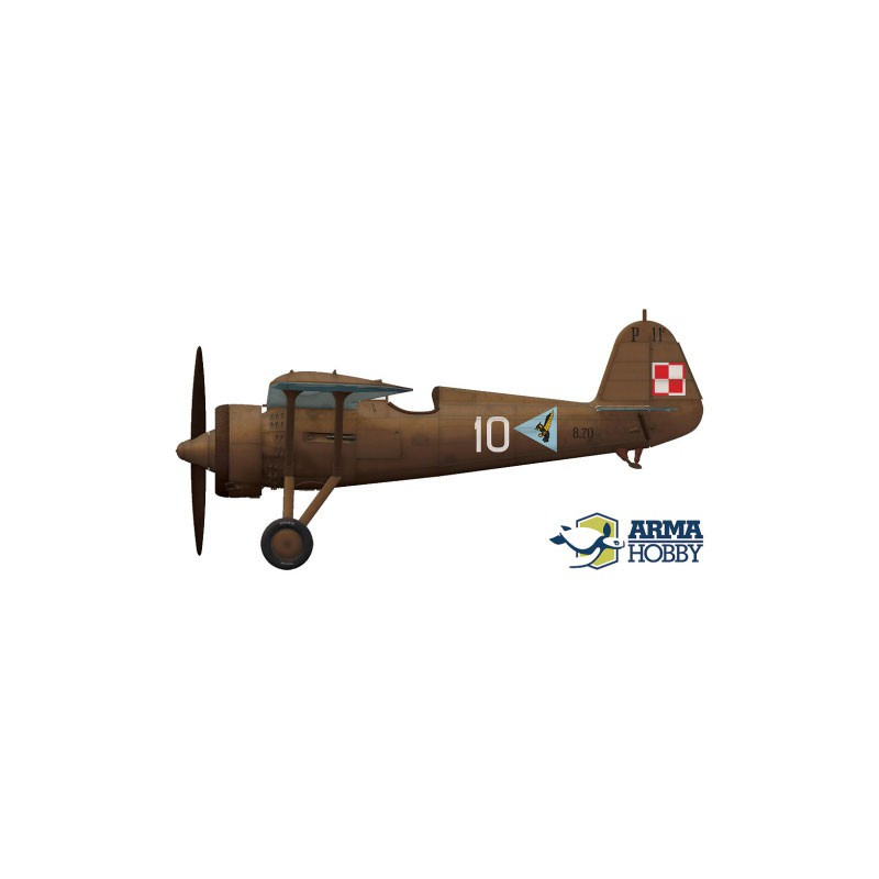 Maquette d'avion en plastique PZL P.11c Expert set 1/72