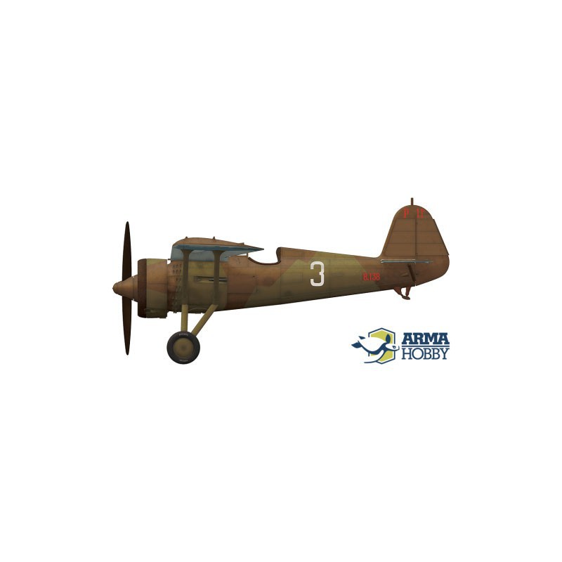 Maquette d'avion en plastique PZL P.11c Expert set 1/72