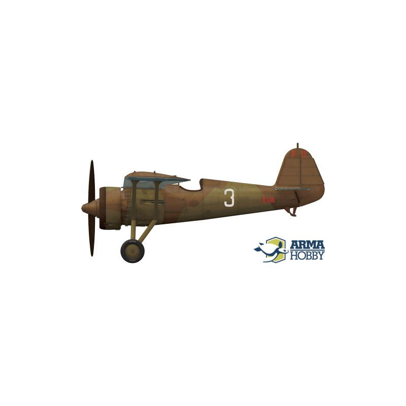Maquette d'avion en plastique PZL P.11c Expert set 1/72